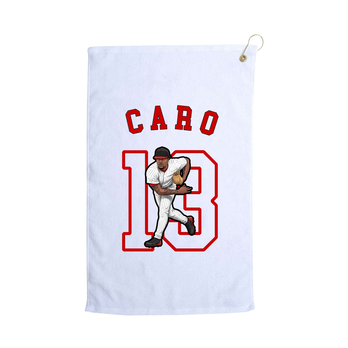 Golf Towel — Shirsey Arch in White