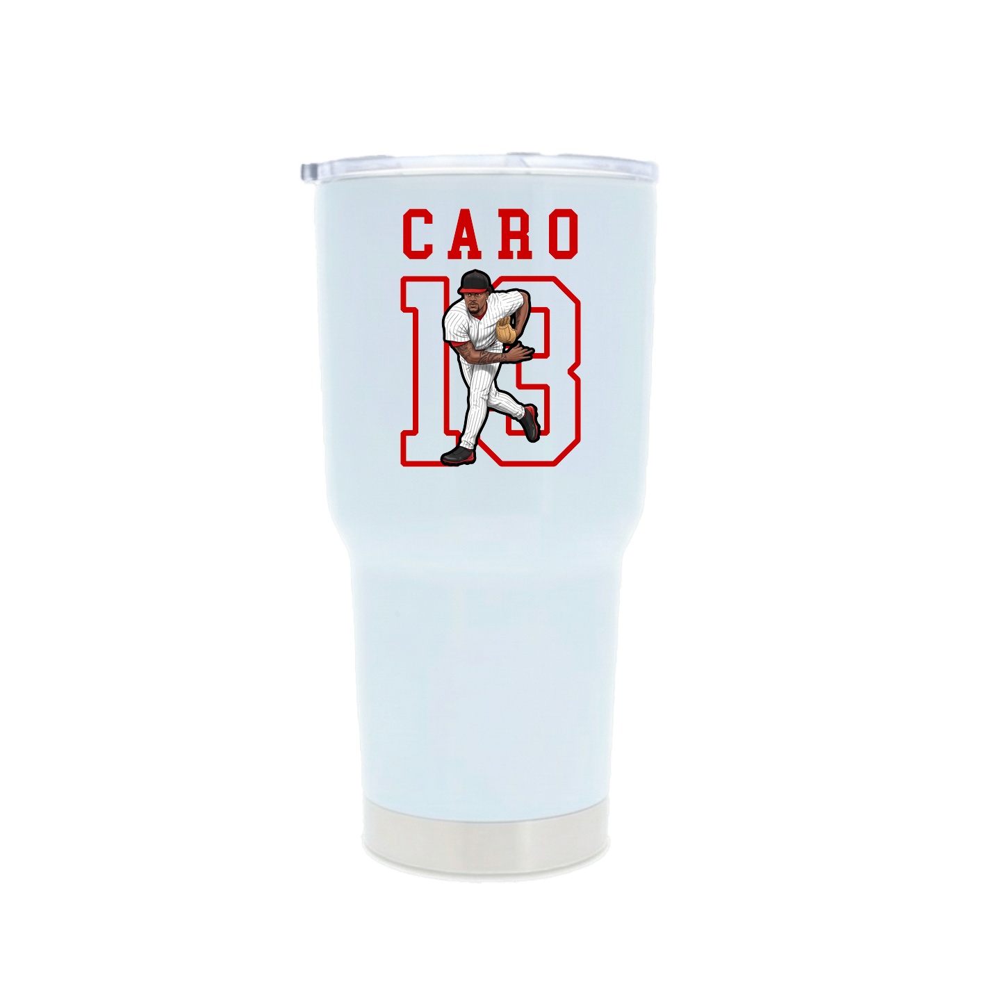 30oz Stainless Steel Tumbler — Shirsey in White