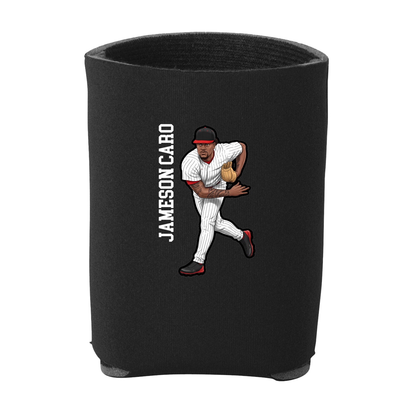 Can Holder — Name Vertical in Black