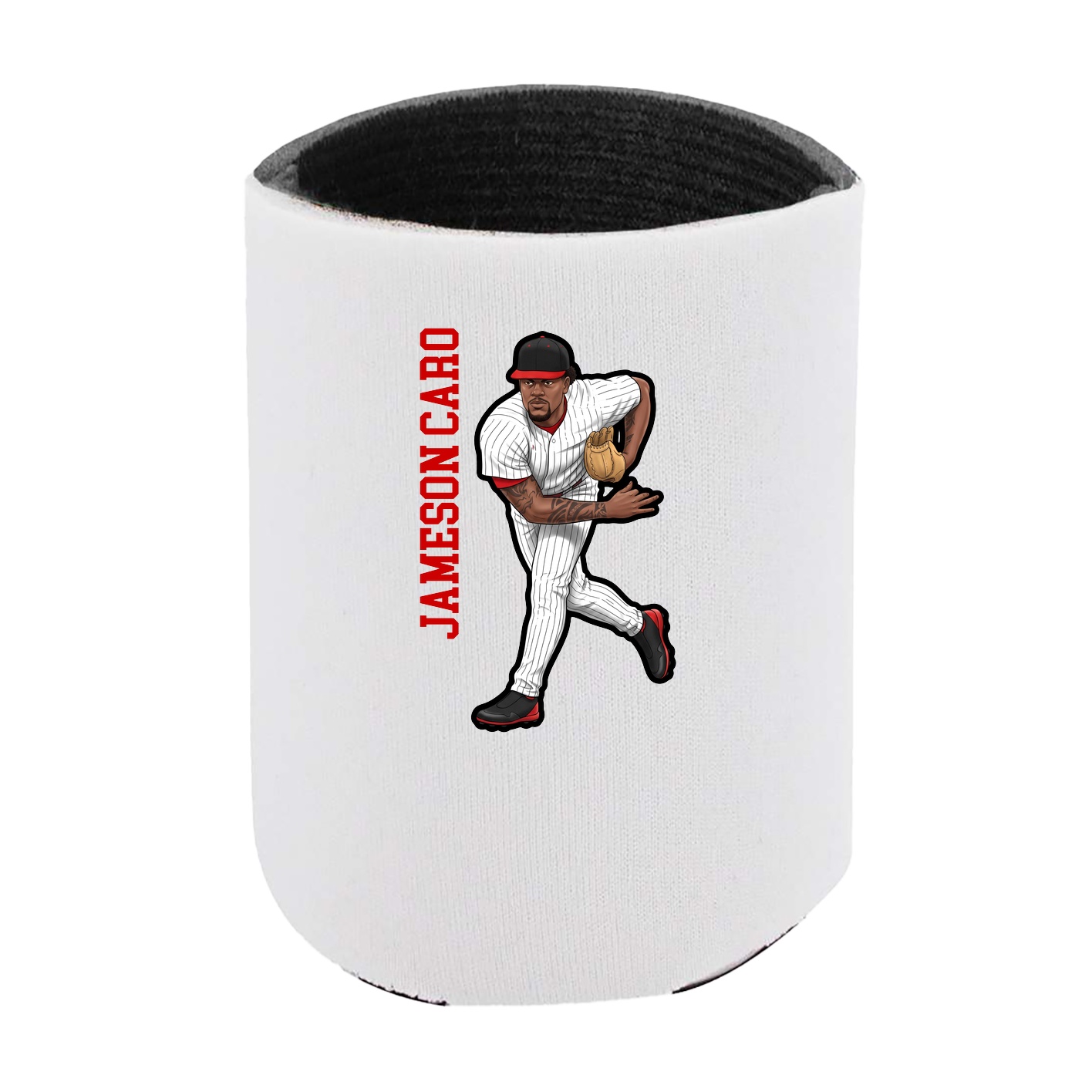Can Holder — Name Vertical in White