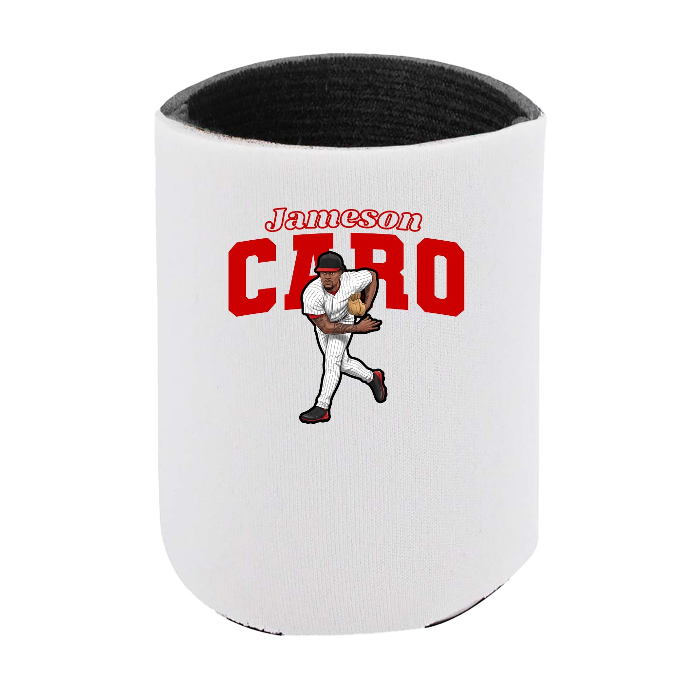 Can Holder — Name Arch in White