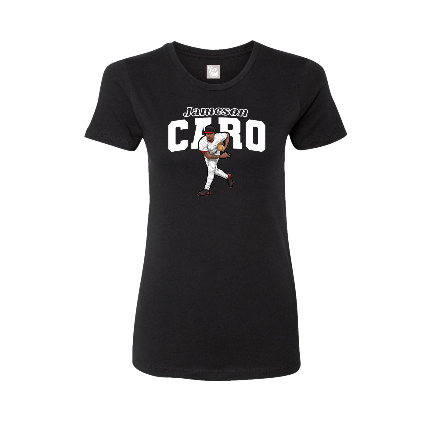 Womens Tee — Name Arch in Black