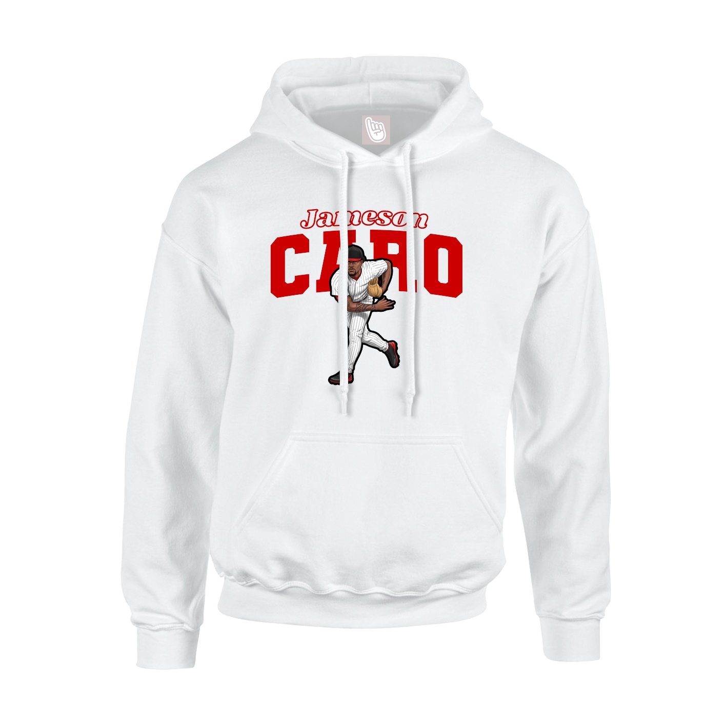 Hoodie — Name Arch in White