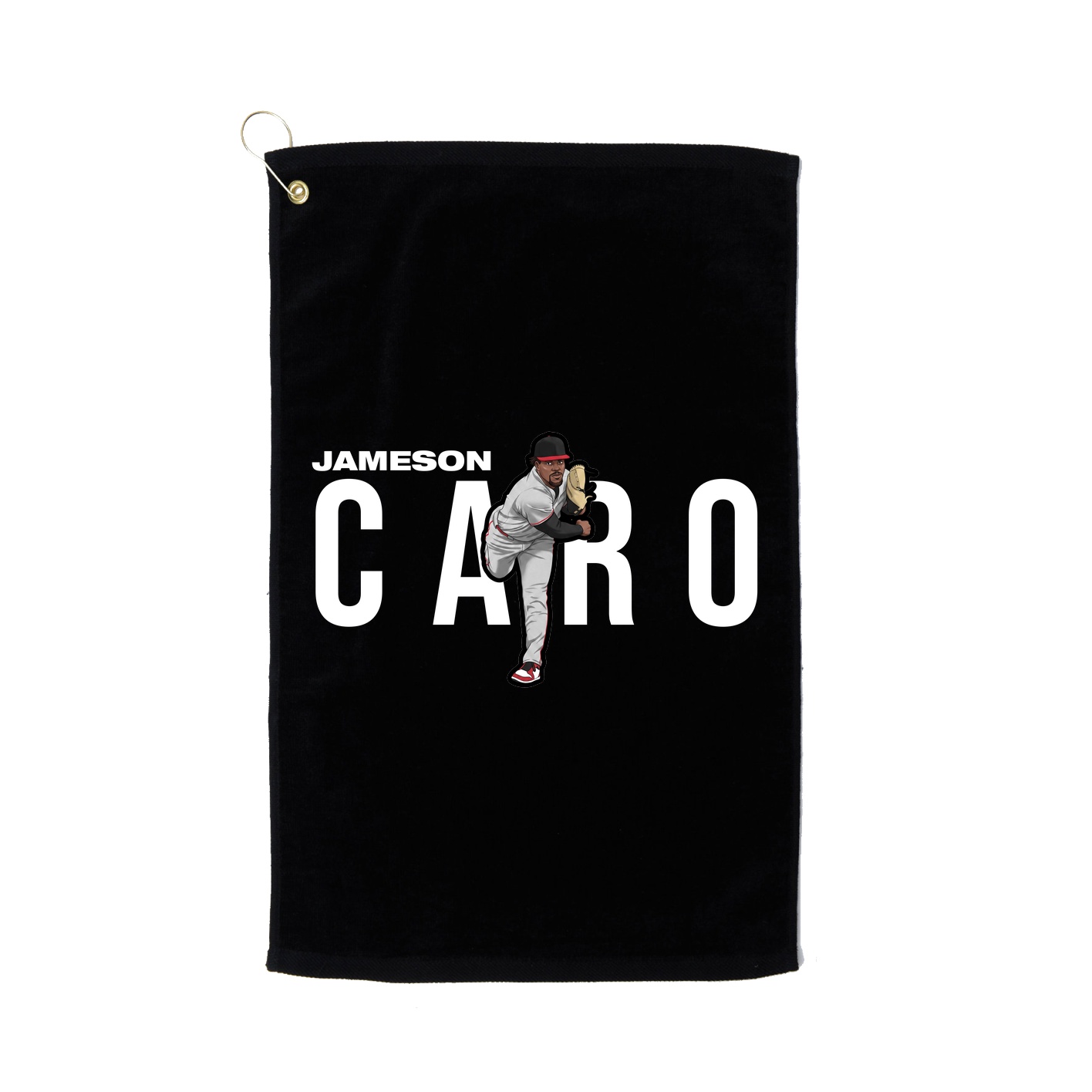 Golf Towel — Player Name in Black