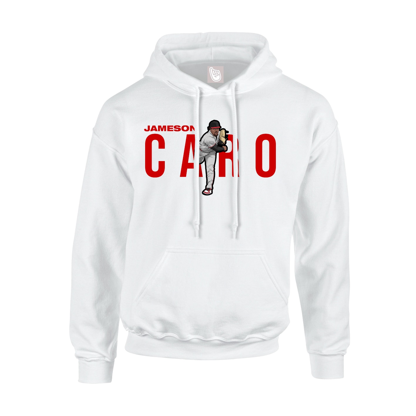 Youth Hoodie — Player Name in White