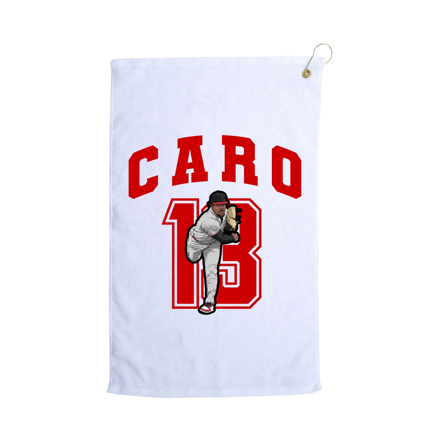 Golf Towel — Number in White