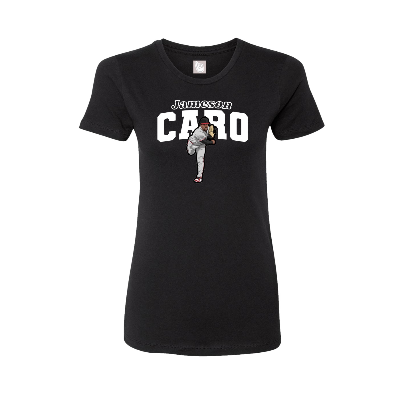 Womens Tee — Name Arch in Black