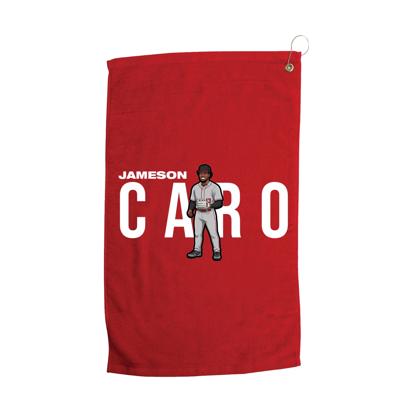 Golf Towel — Player Name in Red