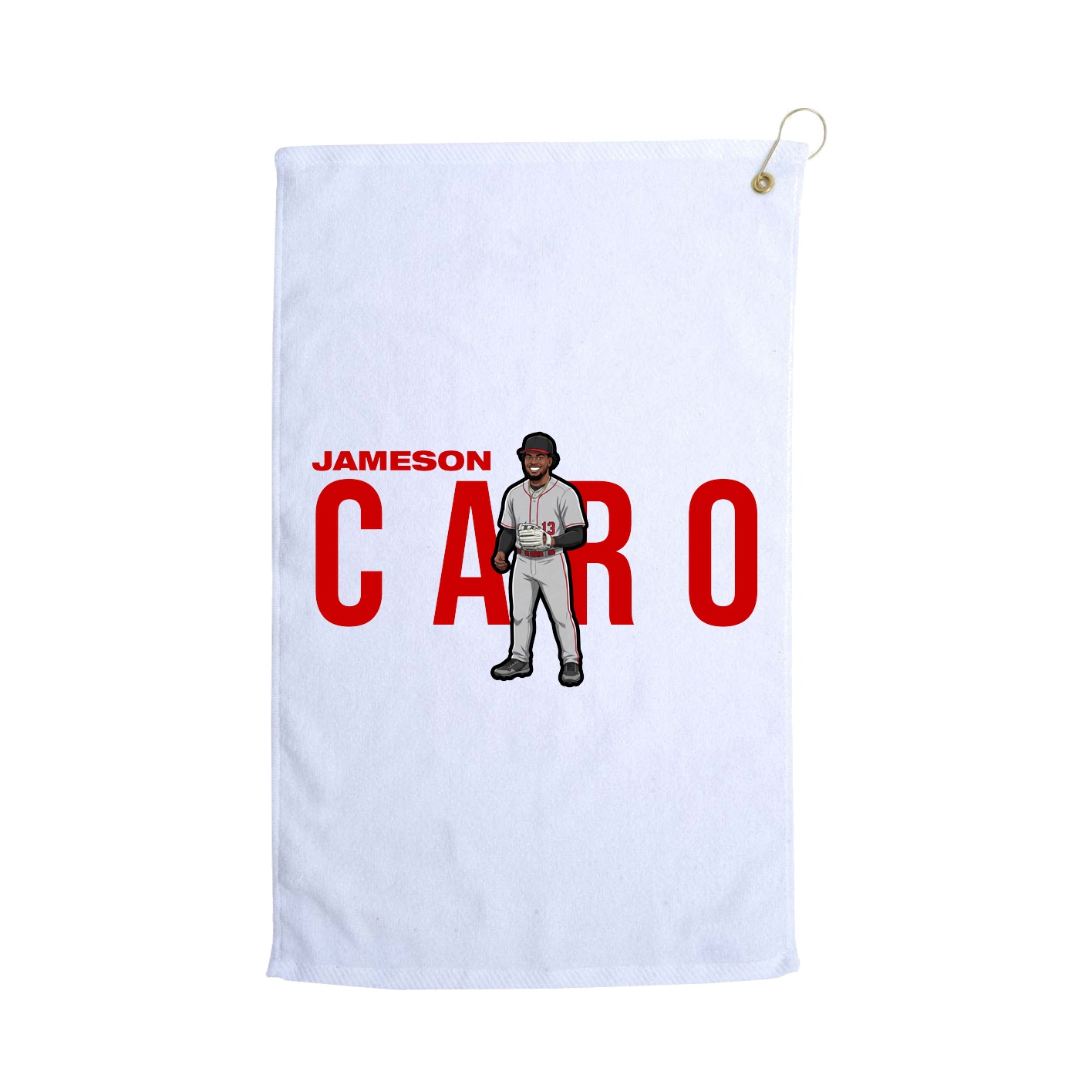 Golf Towel — Player Name in White