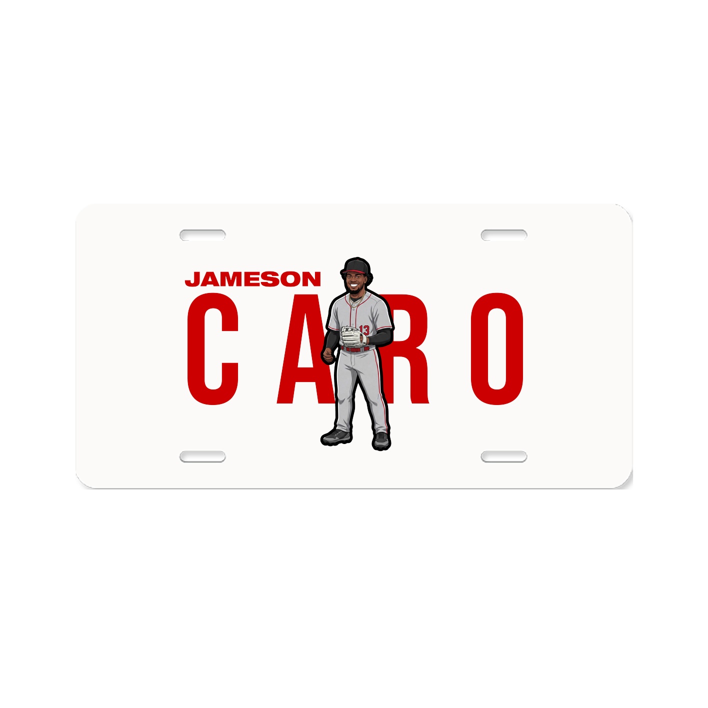 License Plate — Player Name in Classic