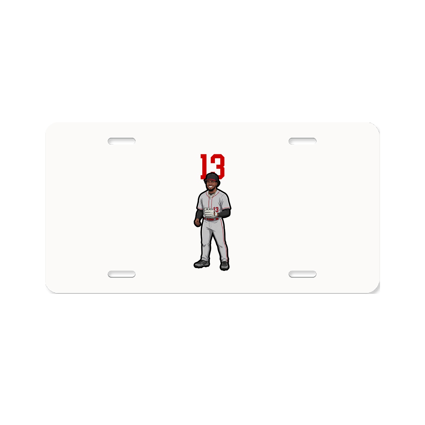 License Plate — Number Top in Classic