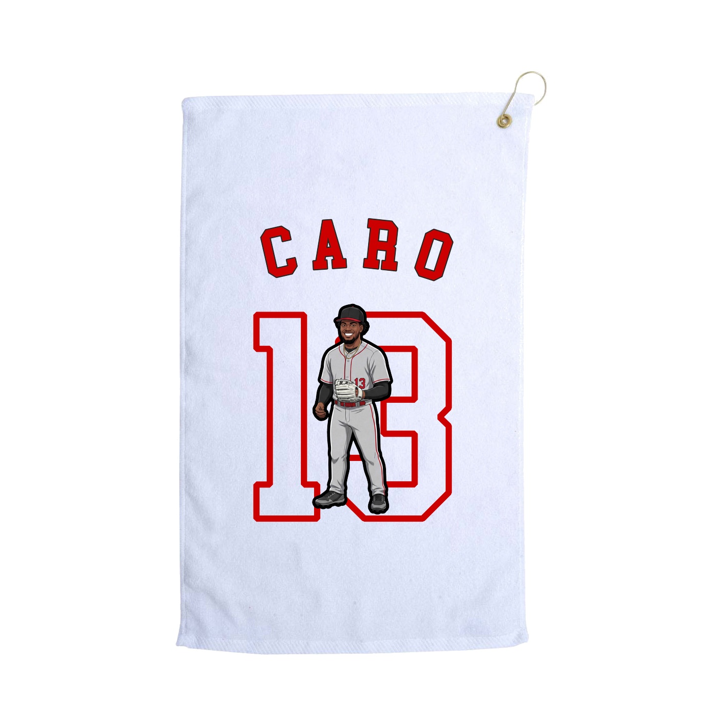 Golf Towel — Shirsey Arch in White