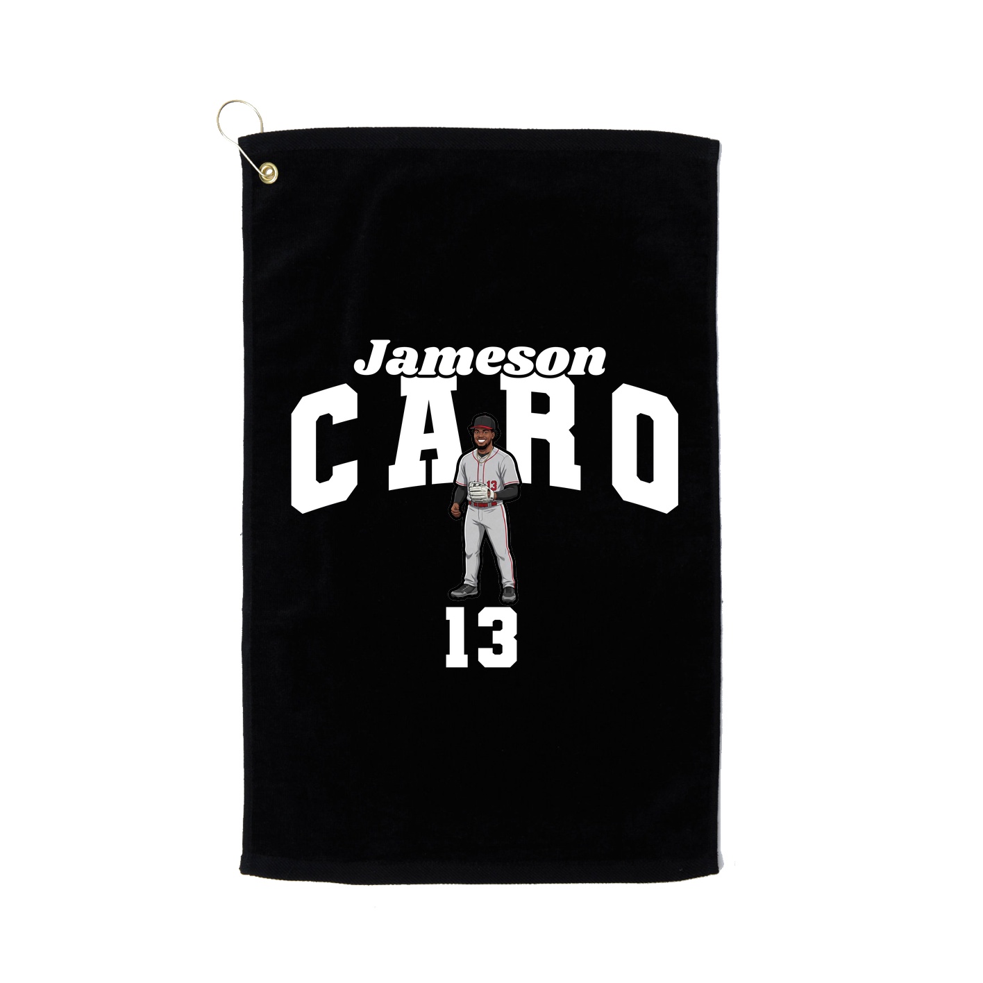 Golf Towel — Signature Arch in Black