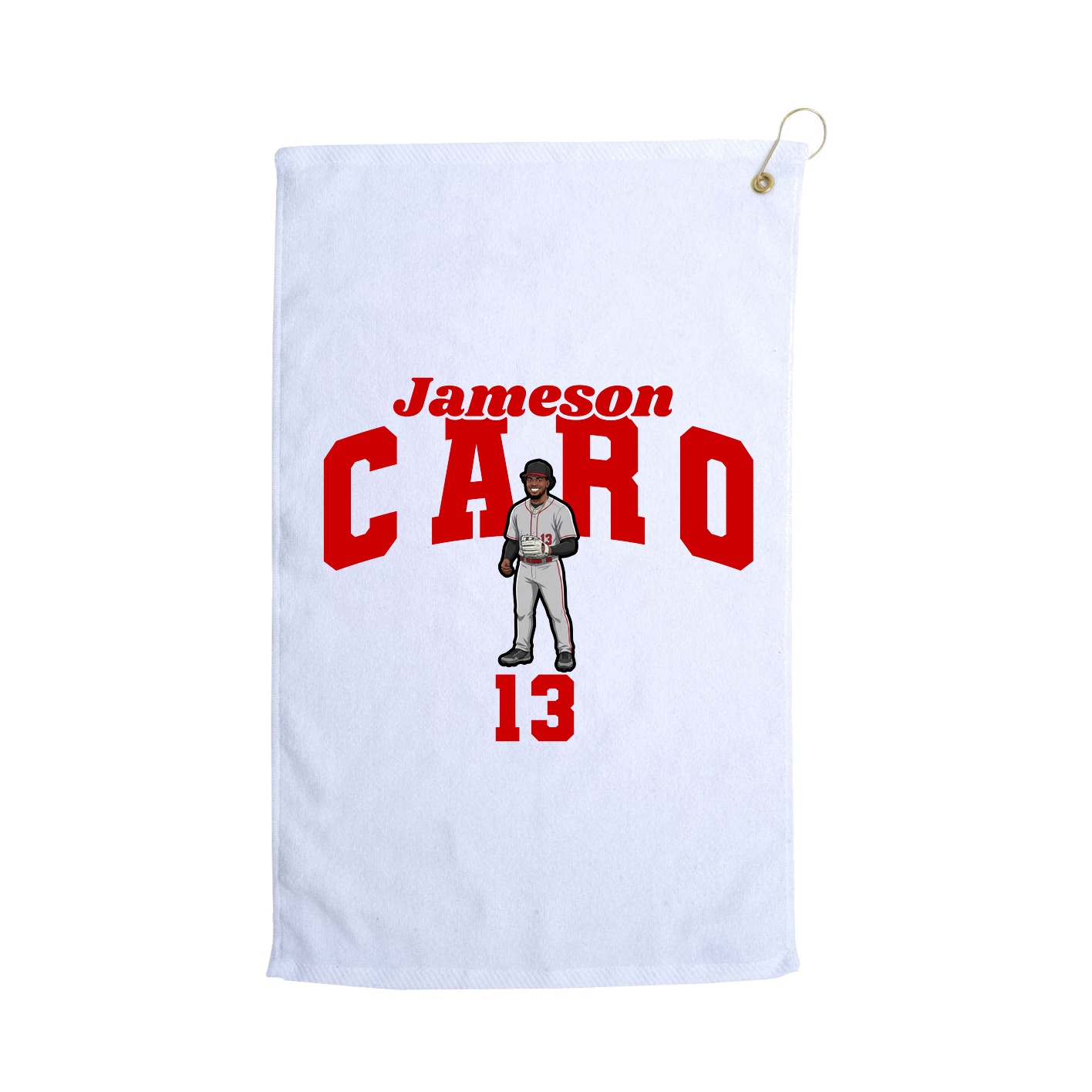 Golf Towel — Signature Arch in White