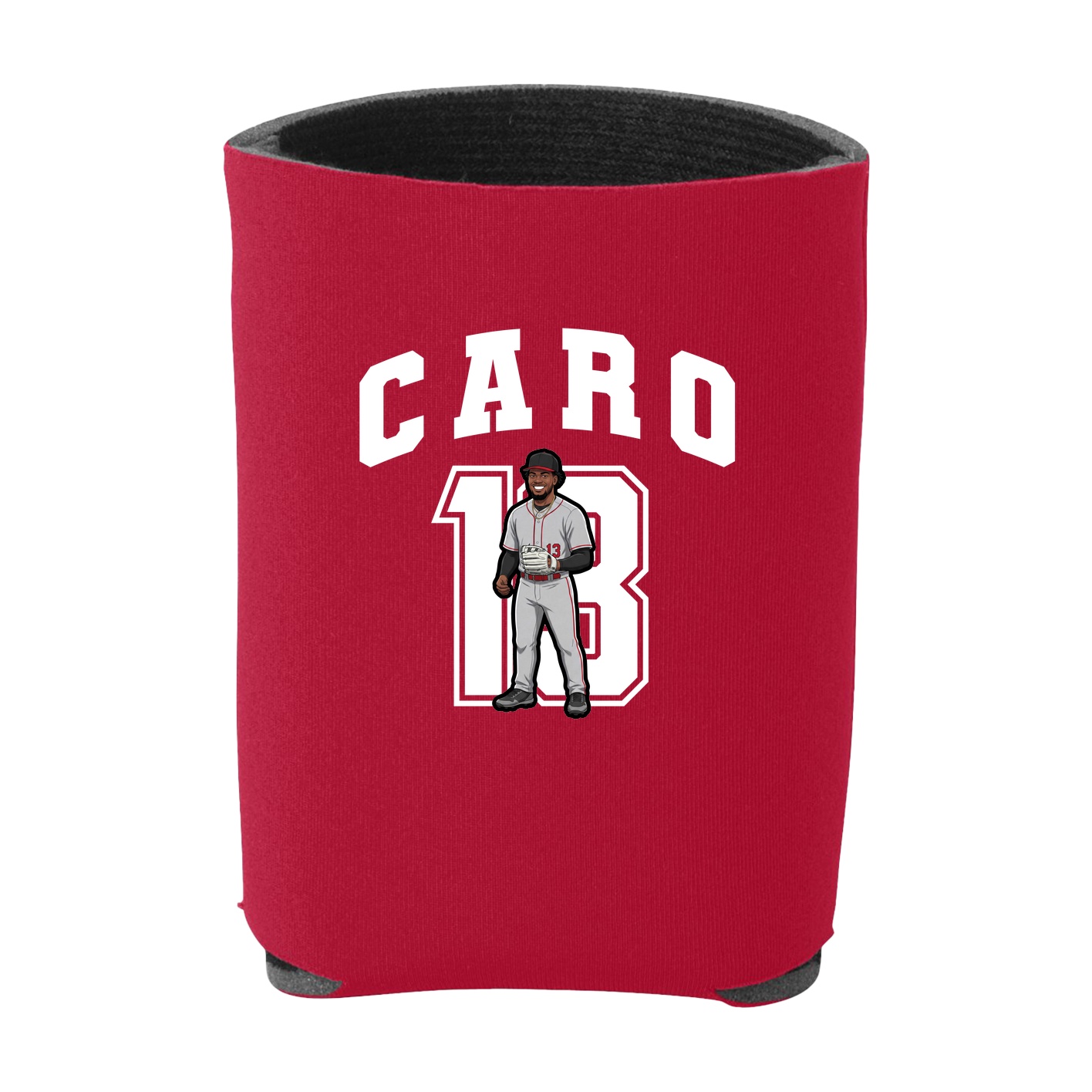 Can Holder — Number in Red