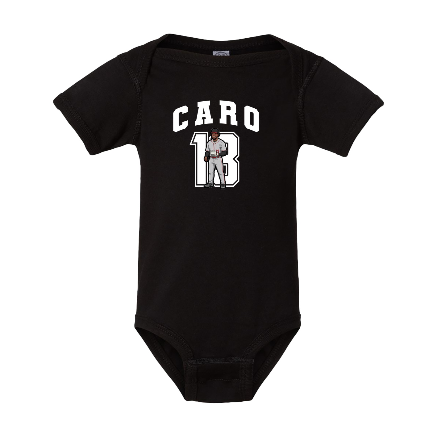Baby Onesie — Number in Black