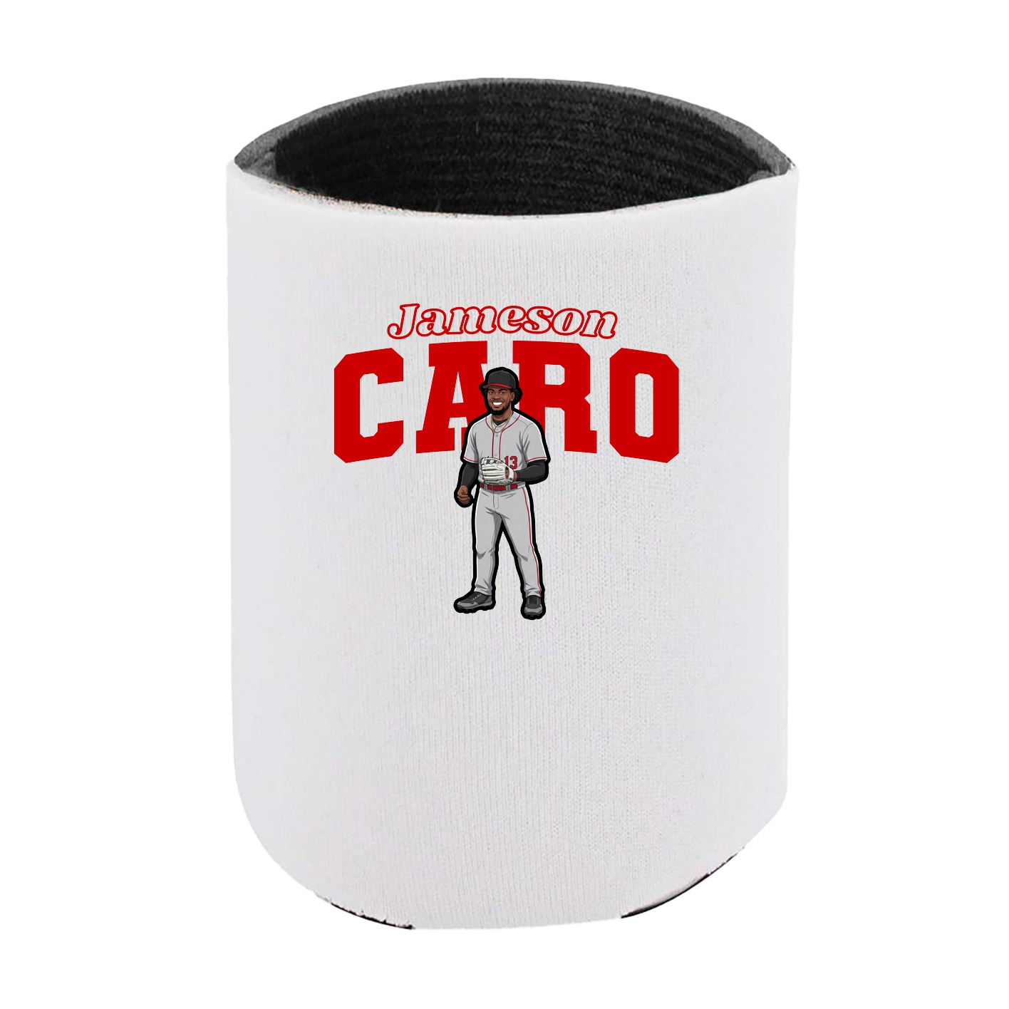 Can Holder — Name Arch in White