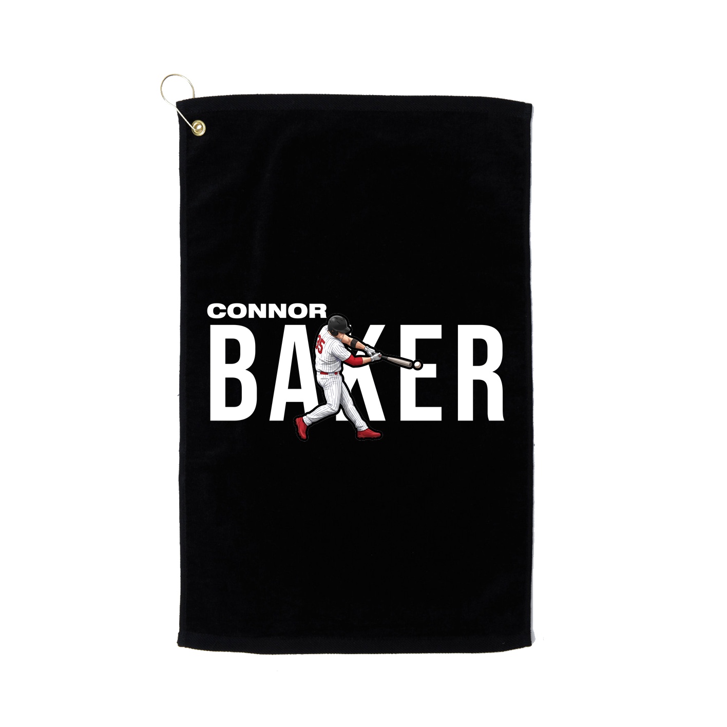 Golf Towel — Player Name in Black