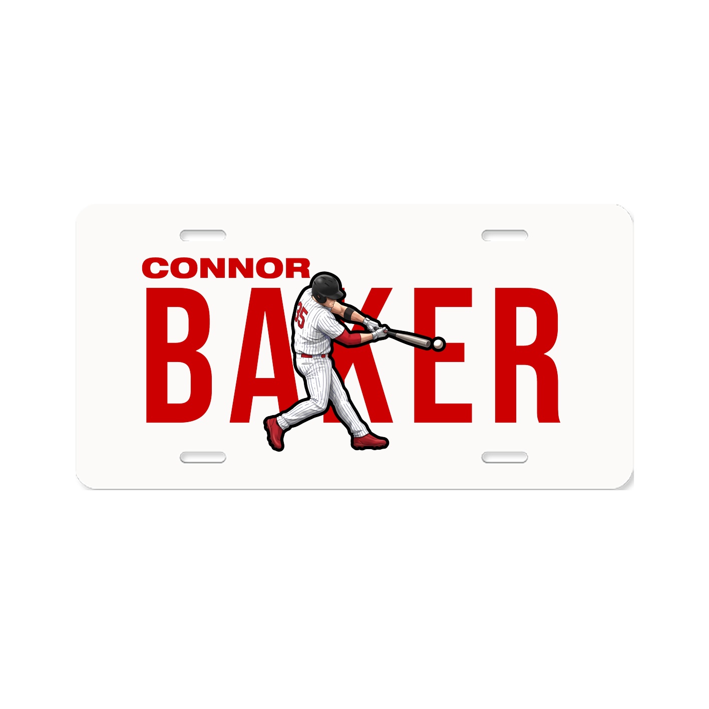 License Plate — Player Name in Classic