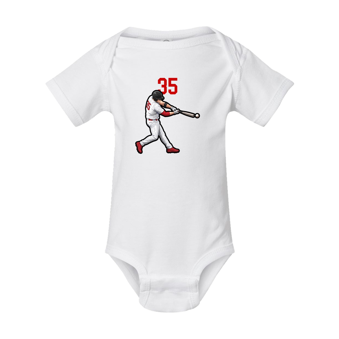 Baby Onesie — Number Top in White