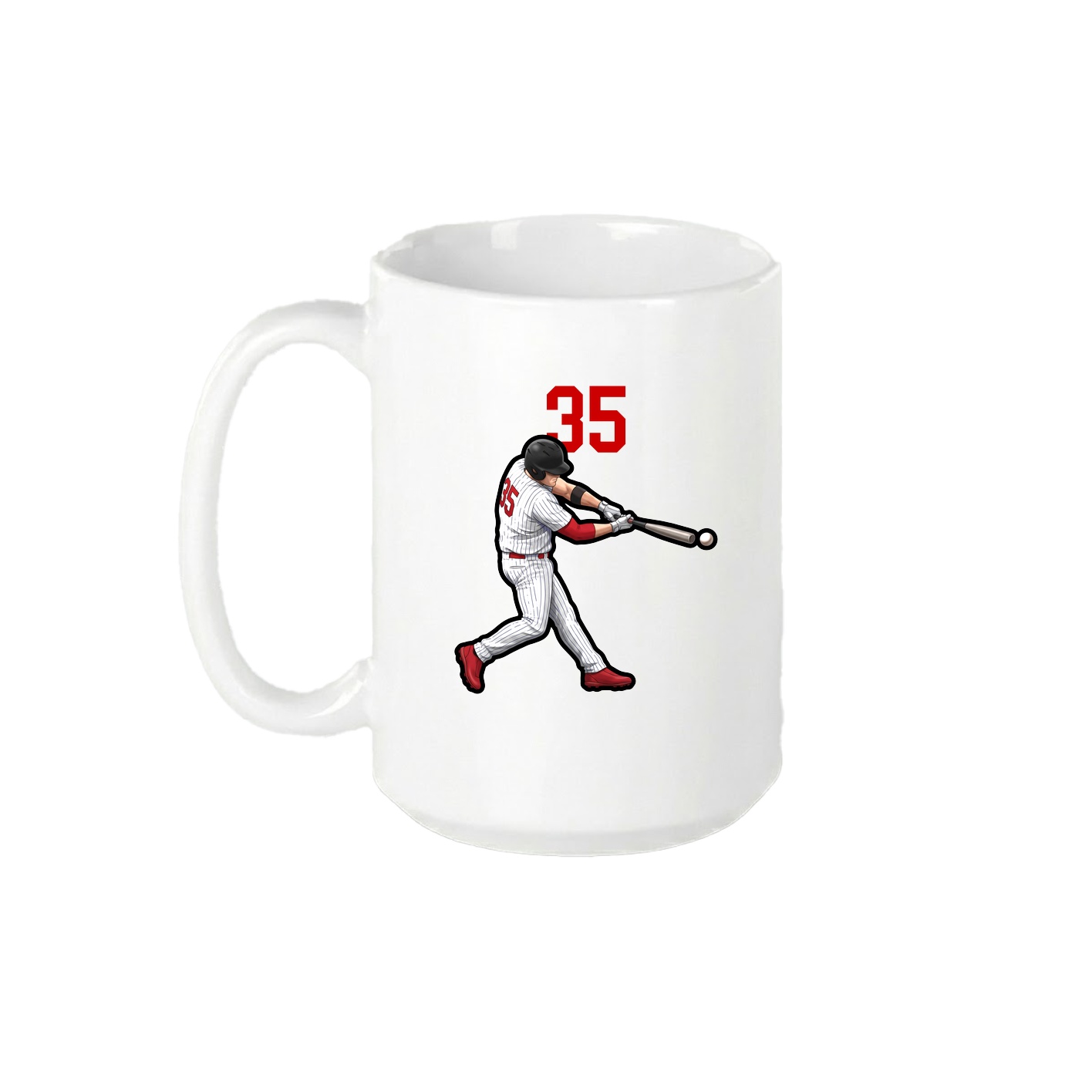 15oz Coffee Mug — Number Top in White