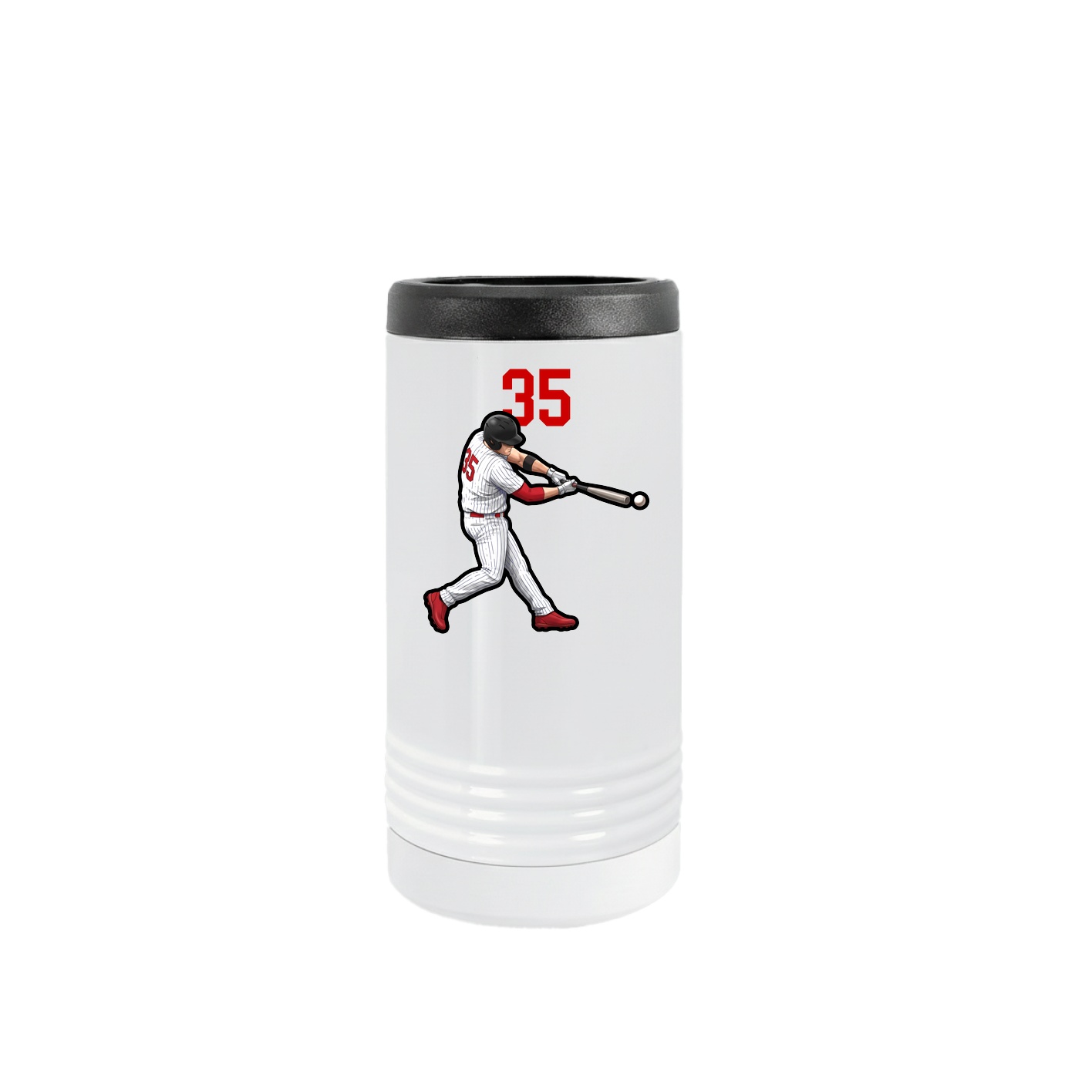 Slim Beverage Holder — Number Top in White