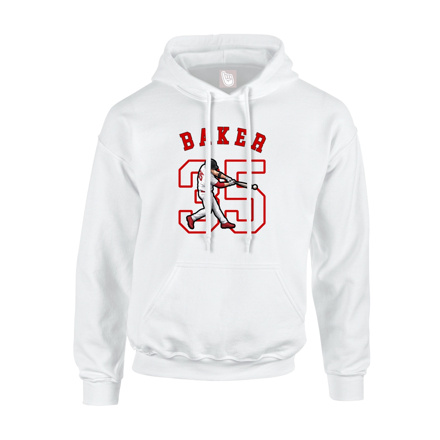 Youth Hoodie — Shirsey Arch in White