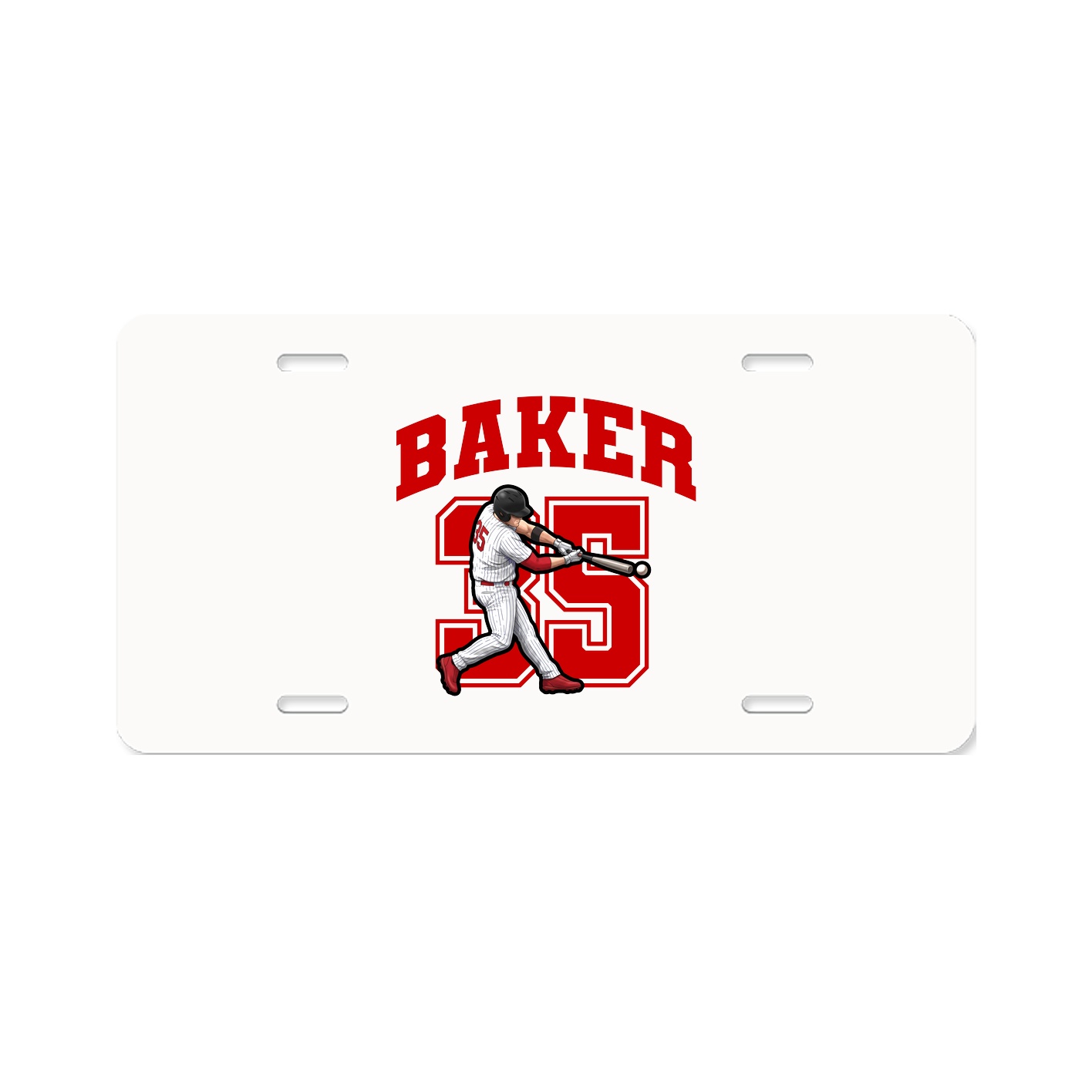 License Plate — Number in Classic