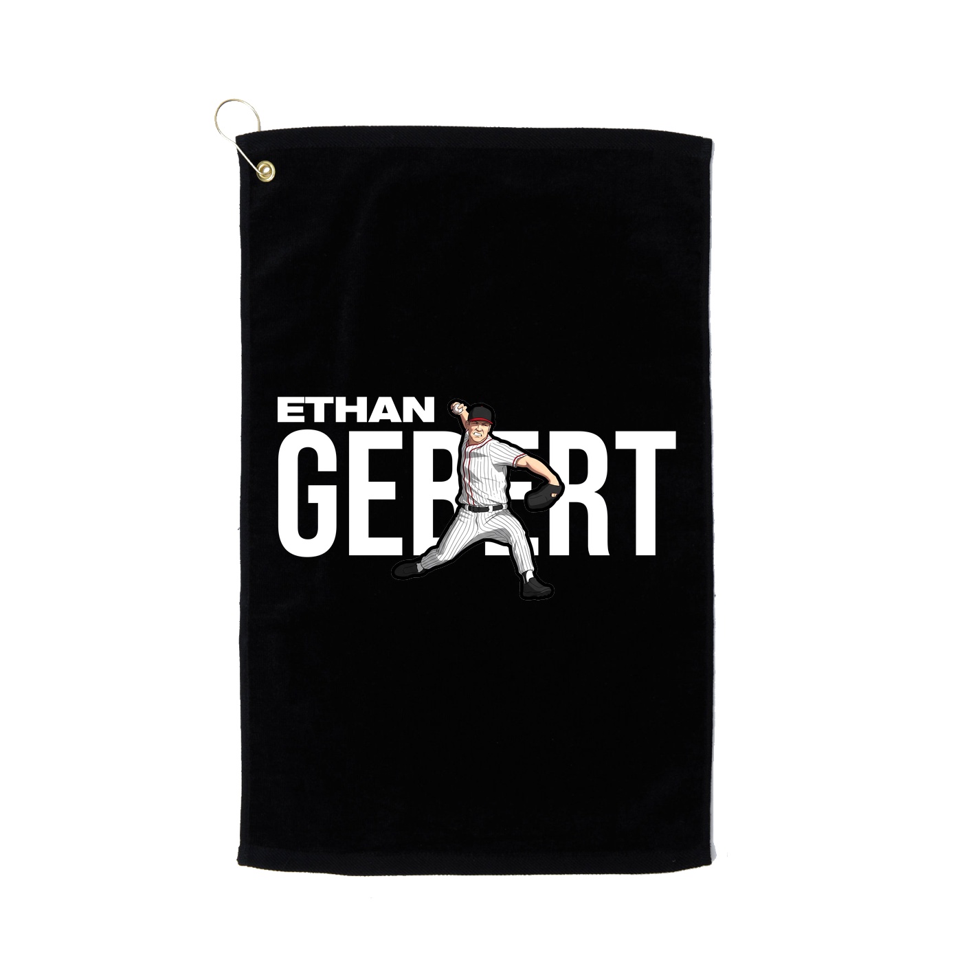 Golf Towel — Player Name in Black