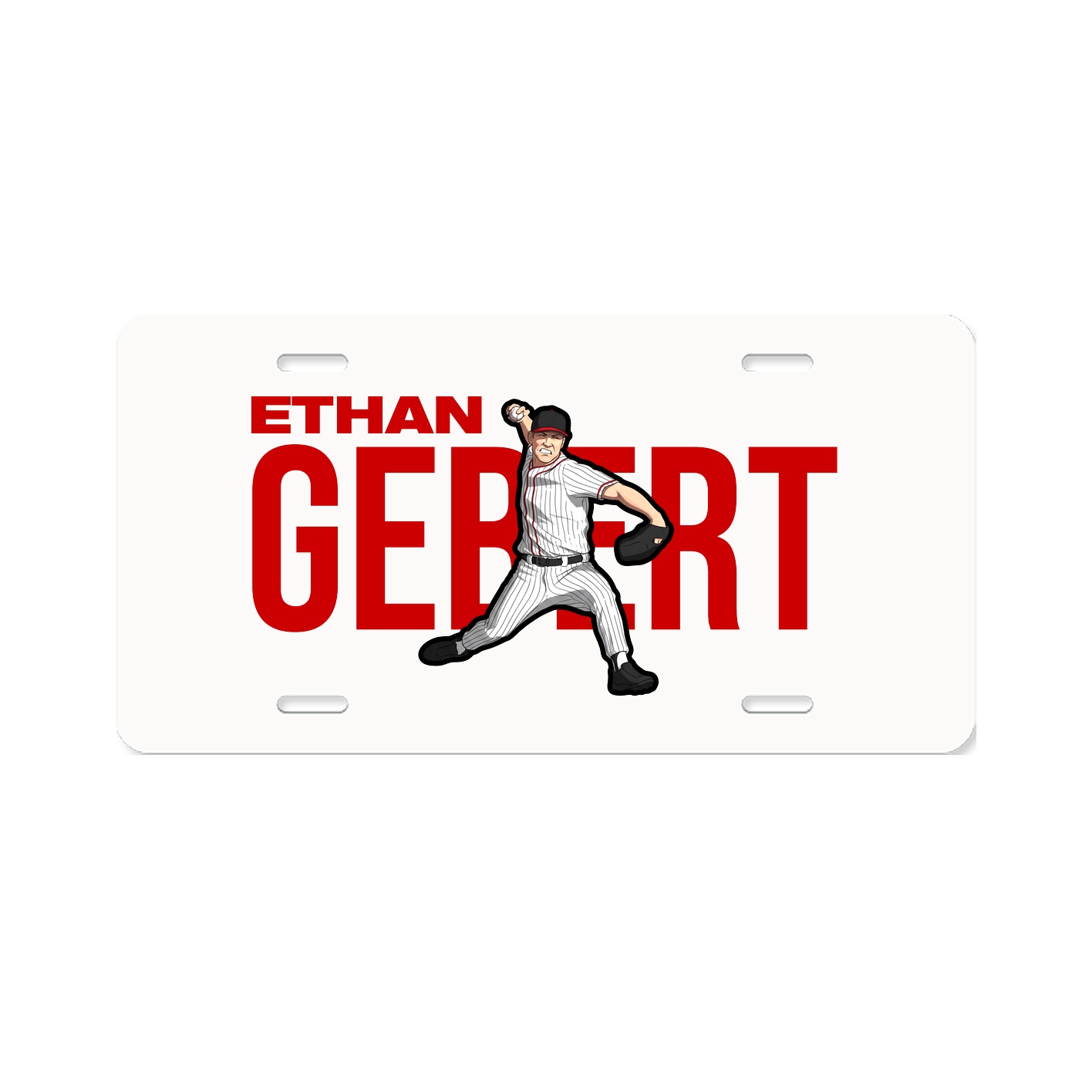 License Plate — Player Name in Classic