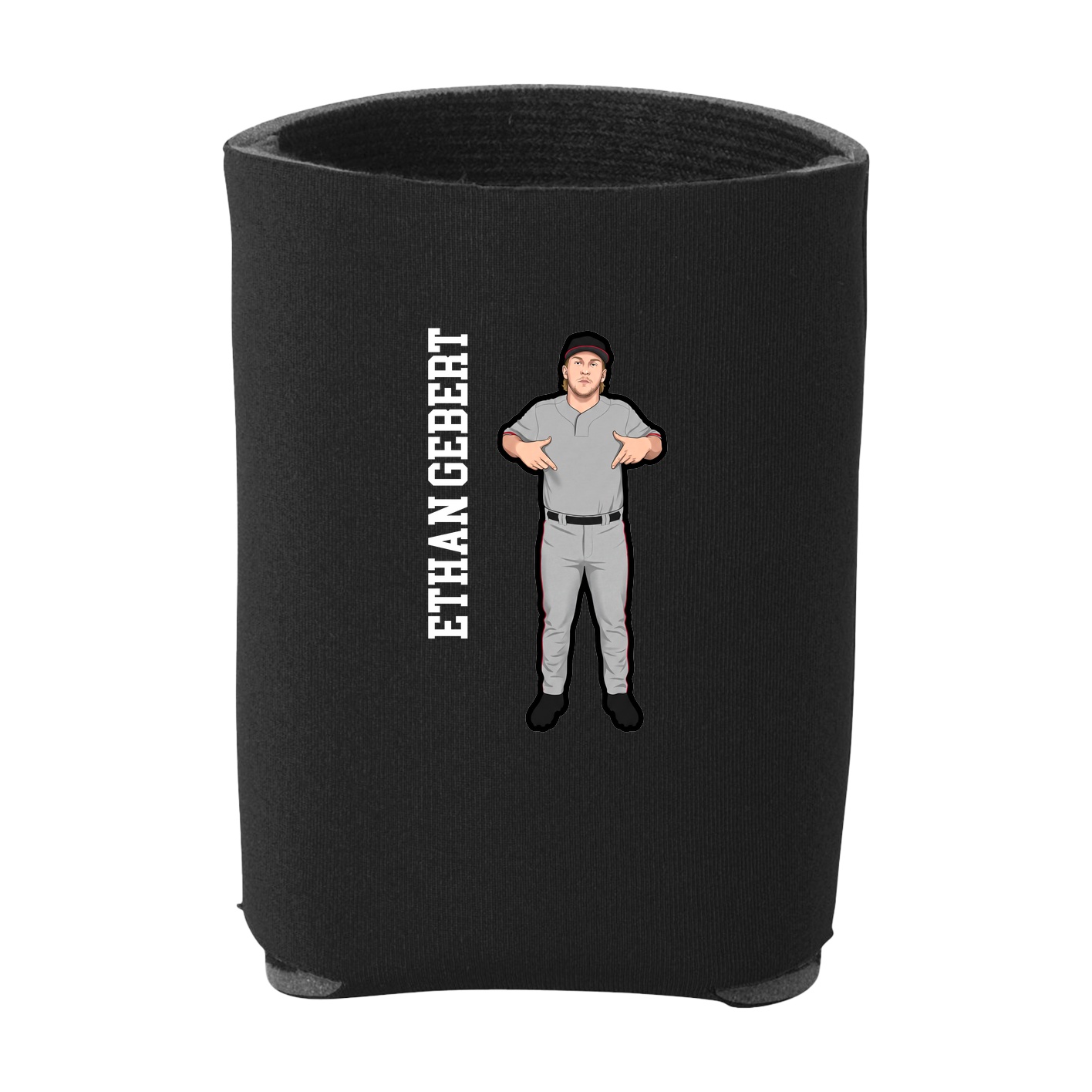 Can Holder — Name Vertical in Black