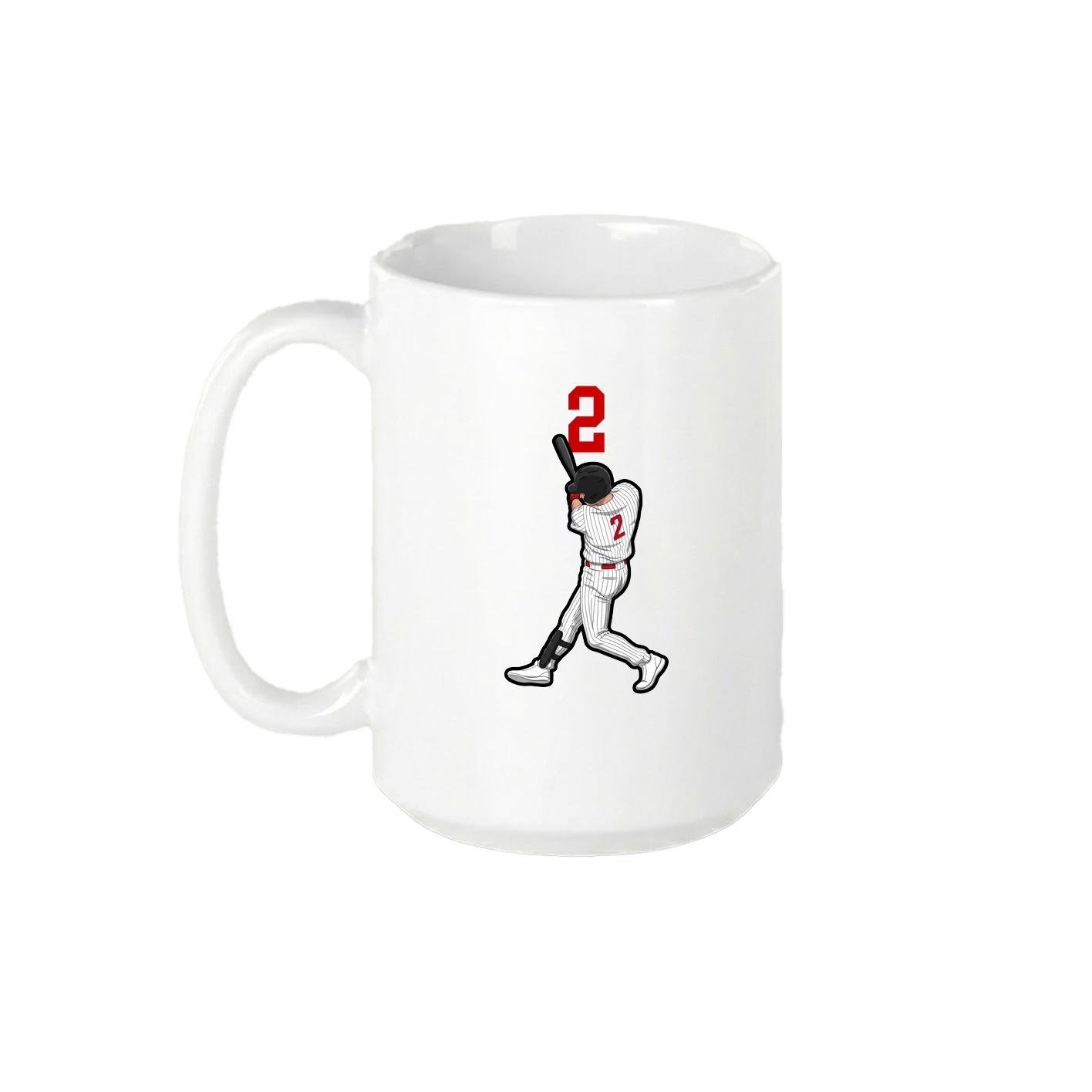 15oz Coffee Mug — Number Top in White