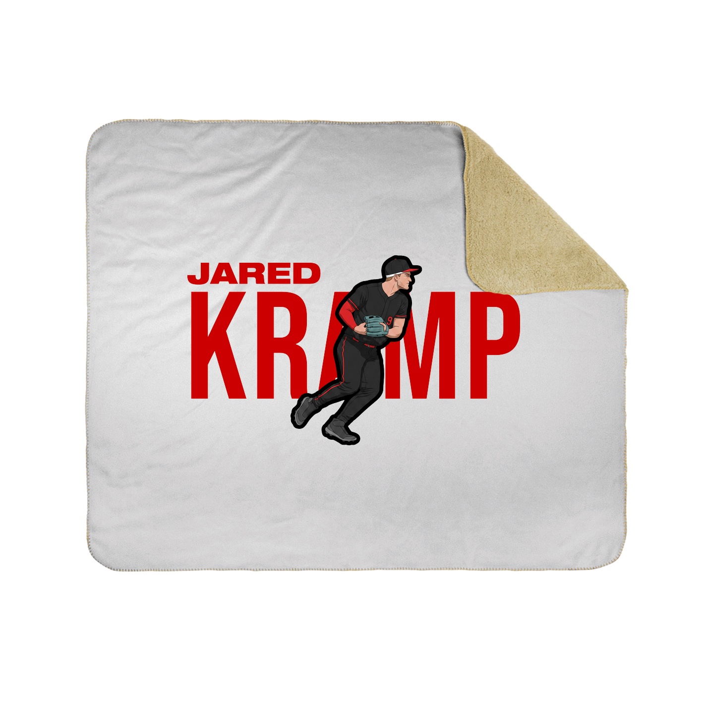 Throw Blanket — Player Name in White