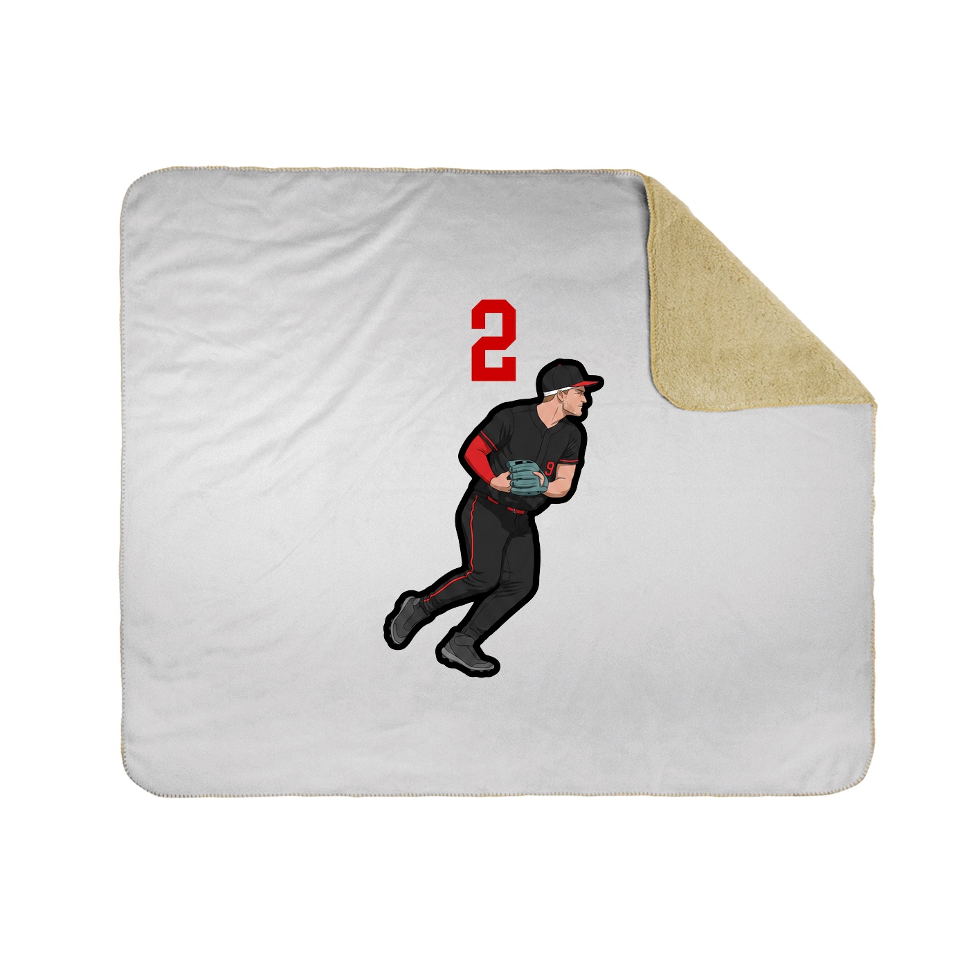 Throw Blanket — Number Top in White
