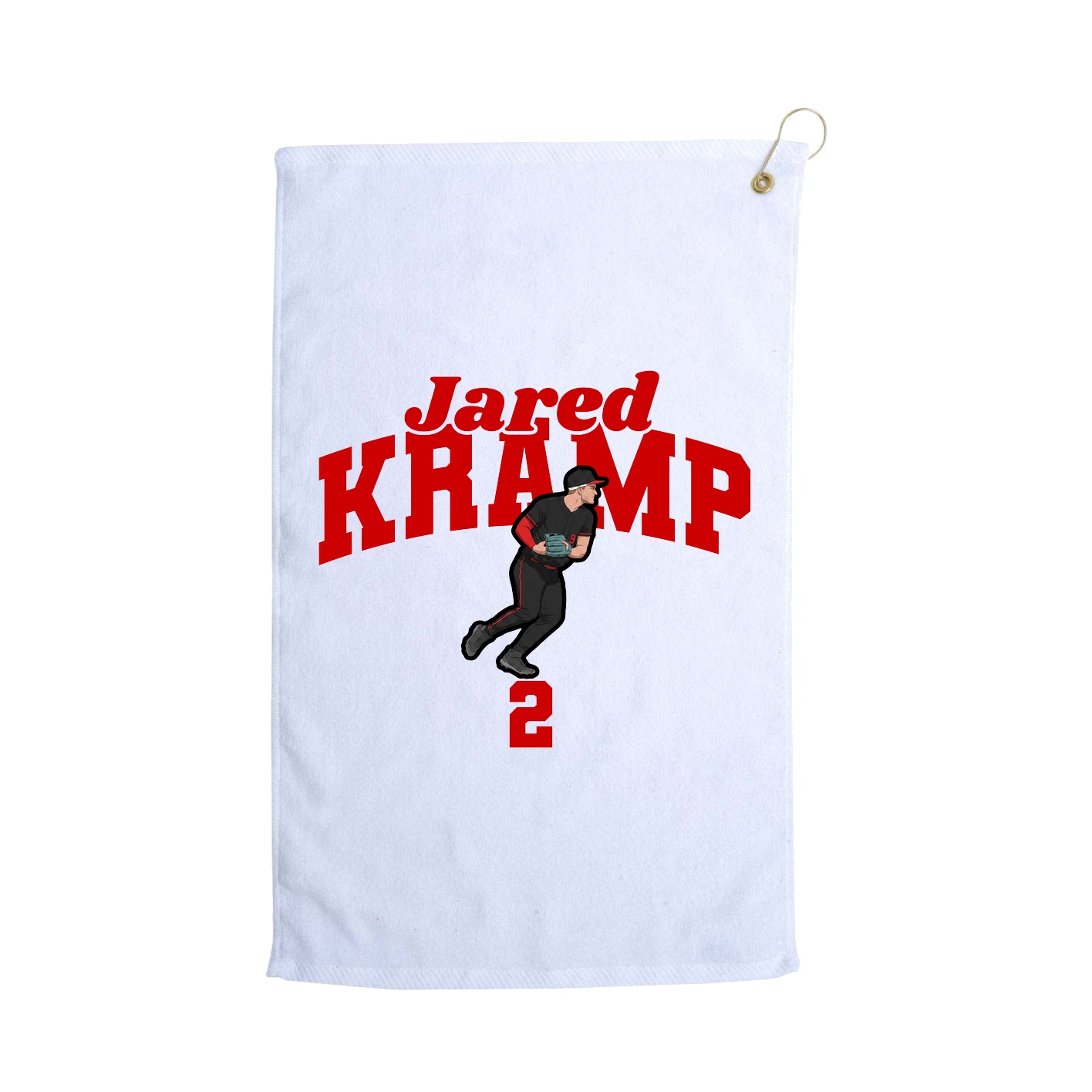 Golf Towel — Signature Arch in White