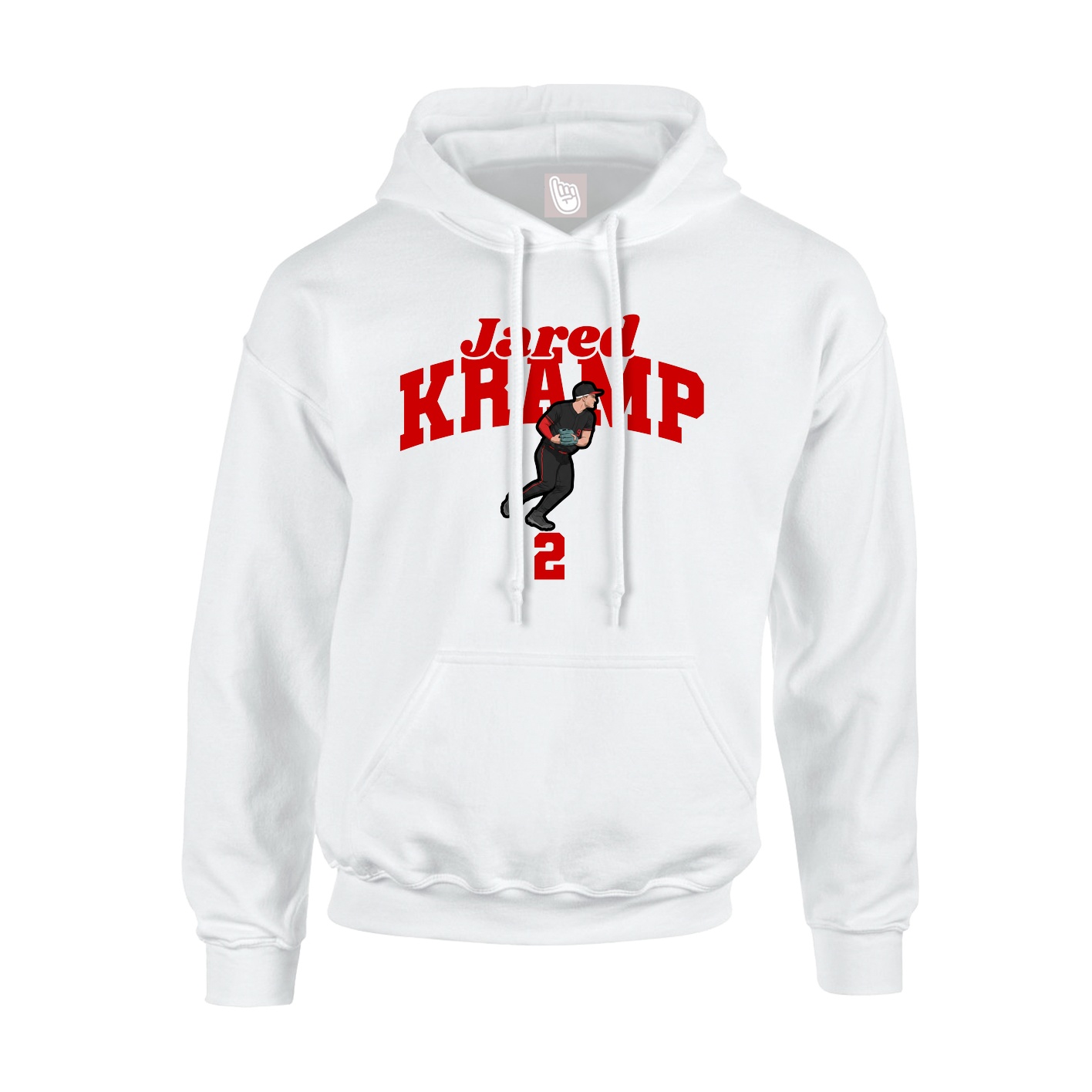 Hoodie — Signature Arch in White