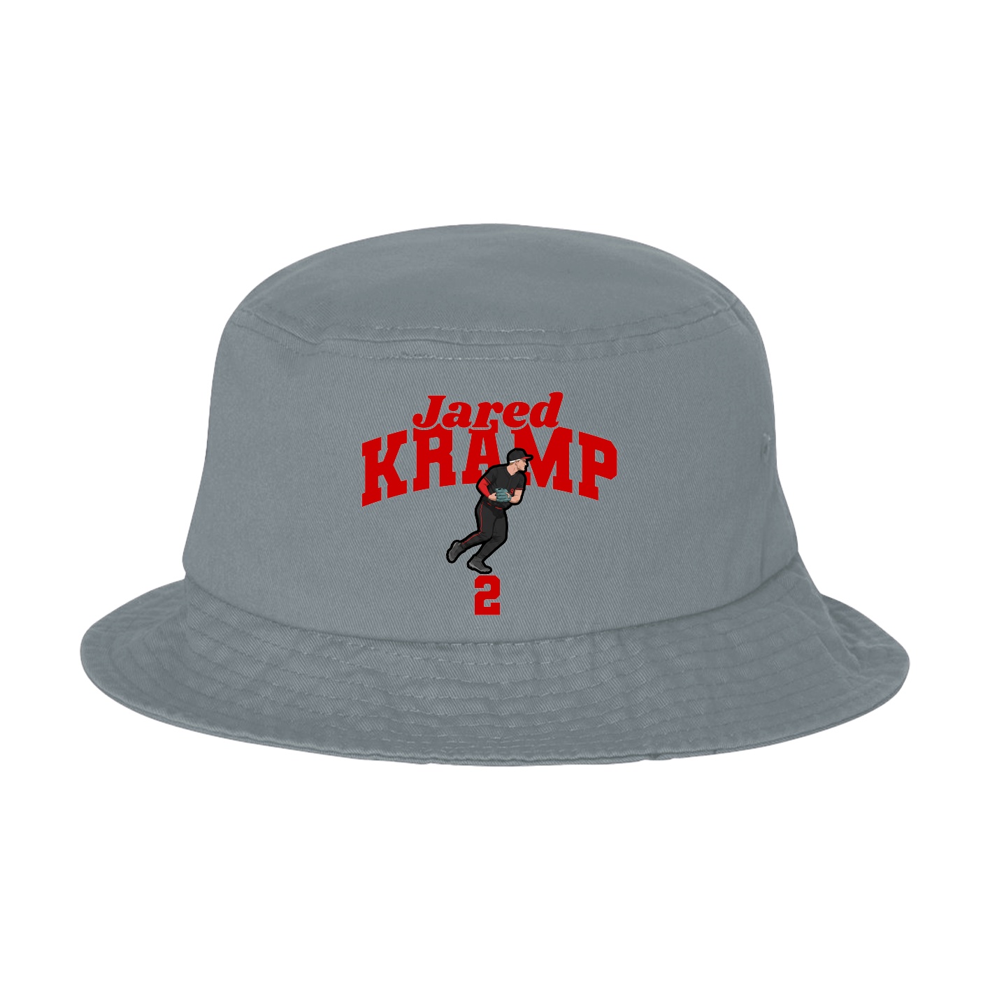 Bucket Cap — Signature Arch in Grey