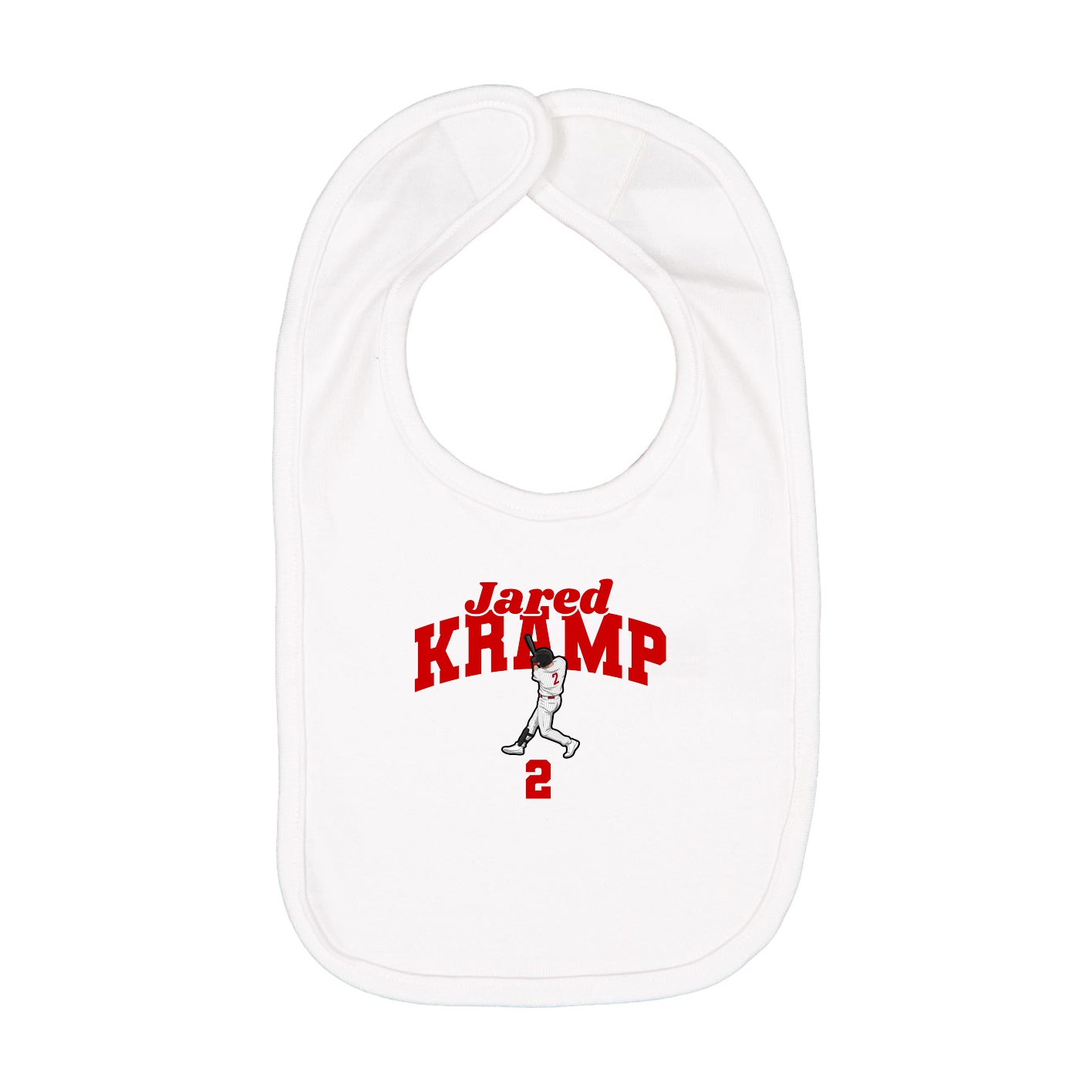 Infant Bib — Signature Arch in White