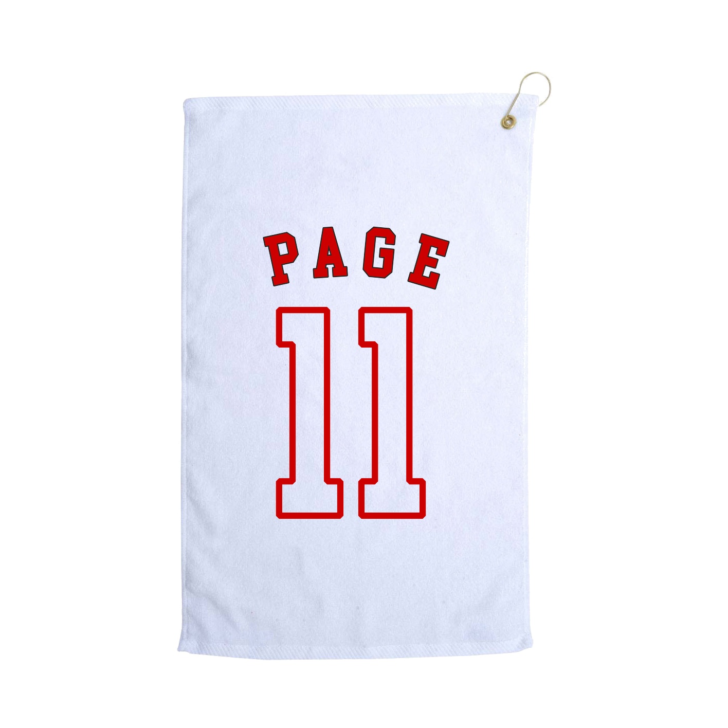 Golf Towel — Shirsey Arch in White
