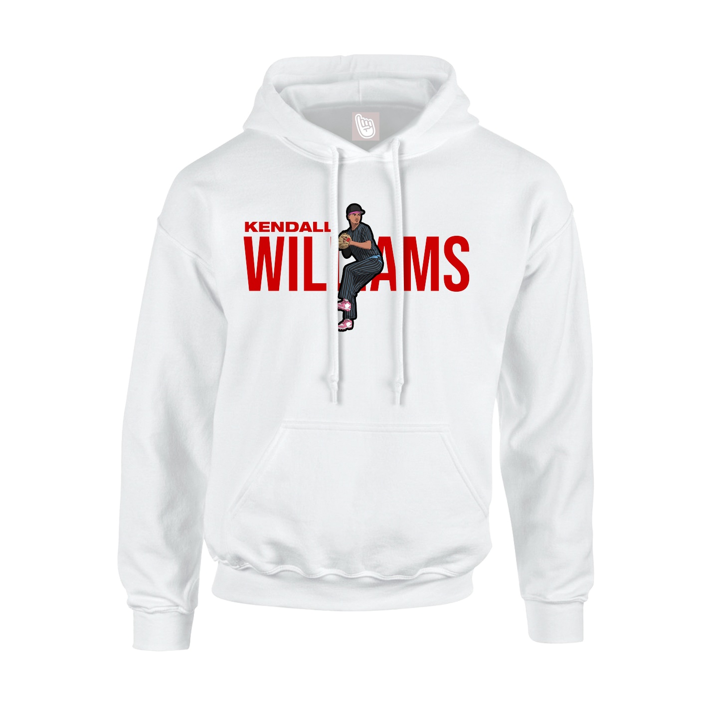 Hoodie — Player Name in White