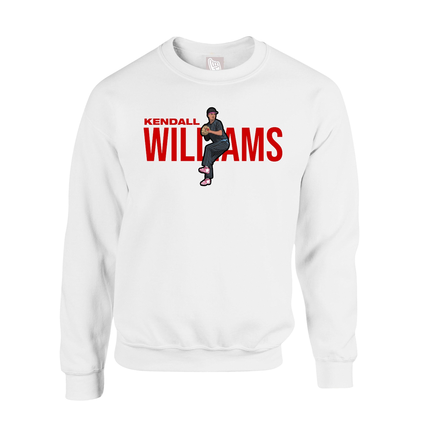 Fleece Crew — Player Name in White