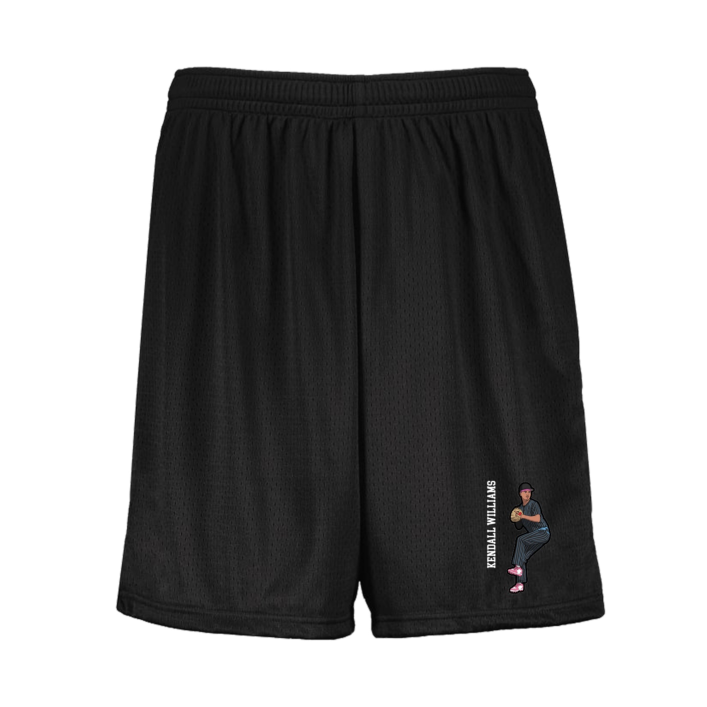 Shorts — Name Vertical in Black