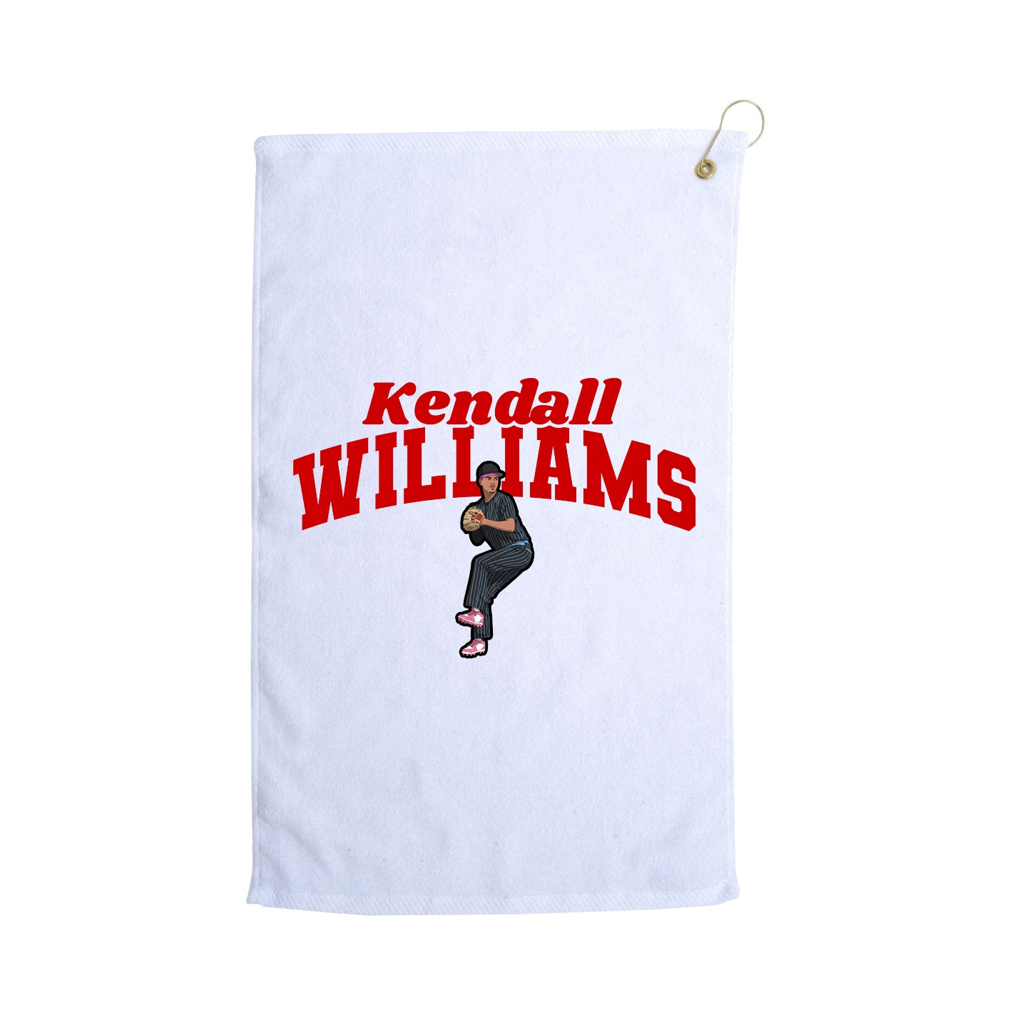 Golf Towel — Signature Arch in White