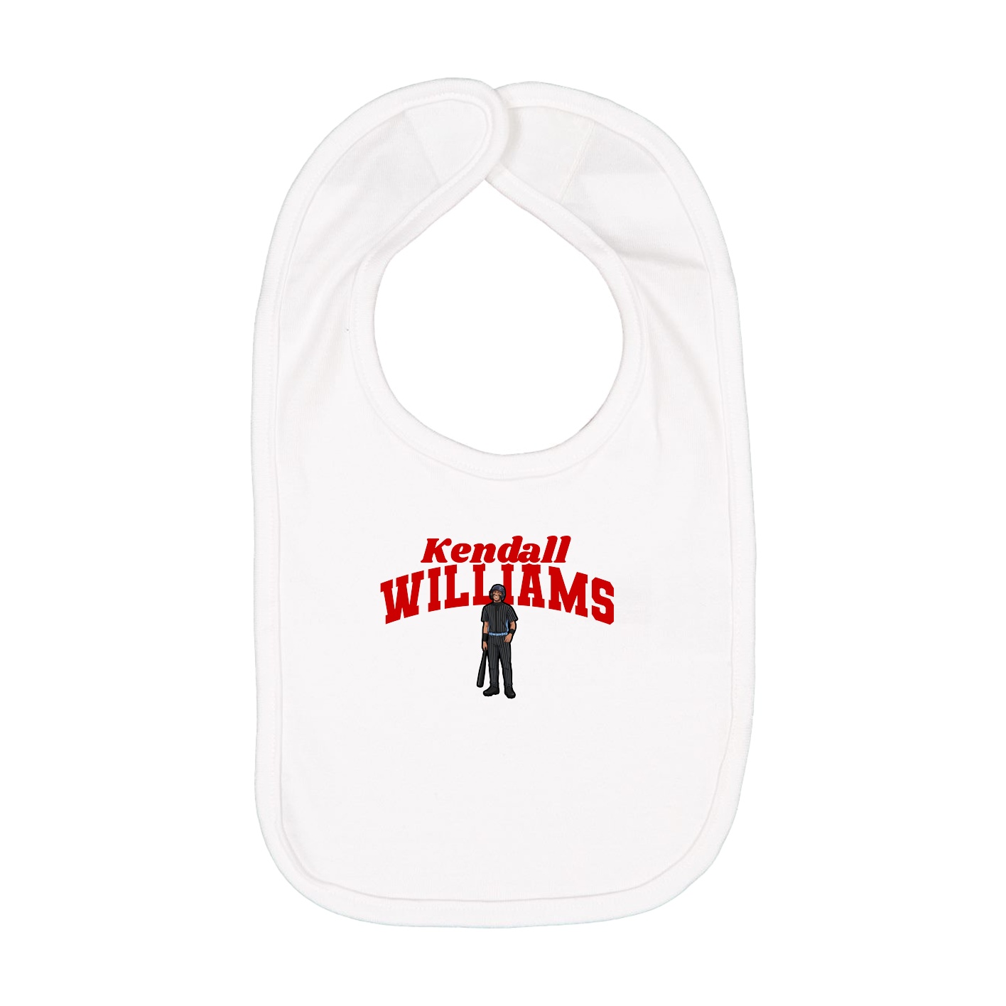 Infant Bib — Signature Arch in White