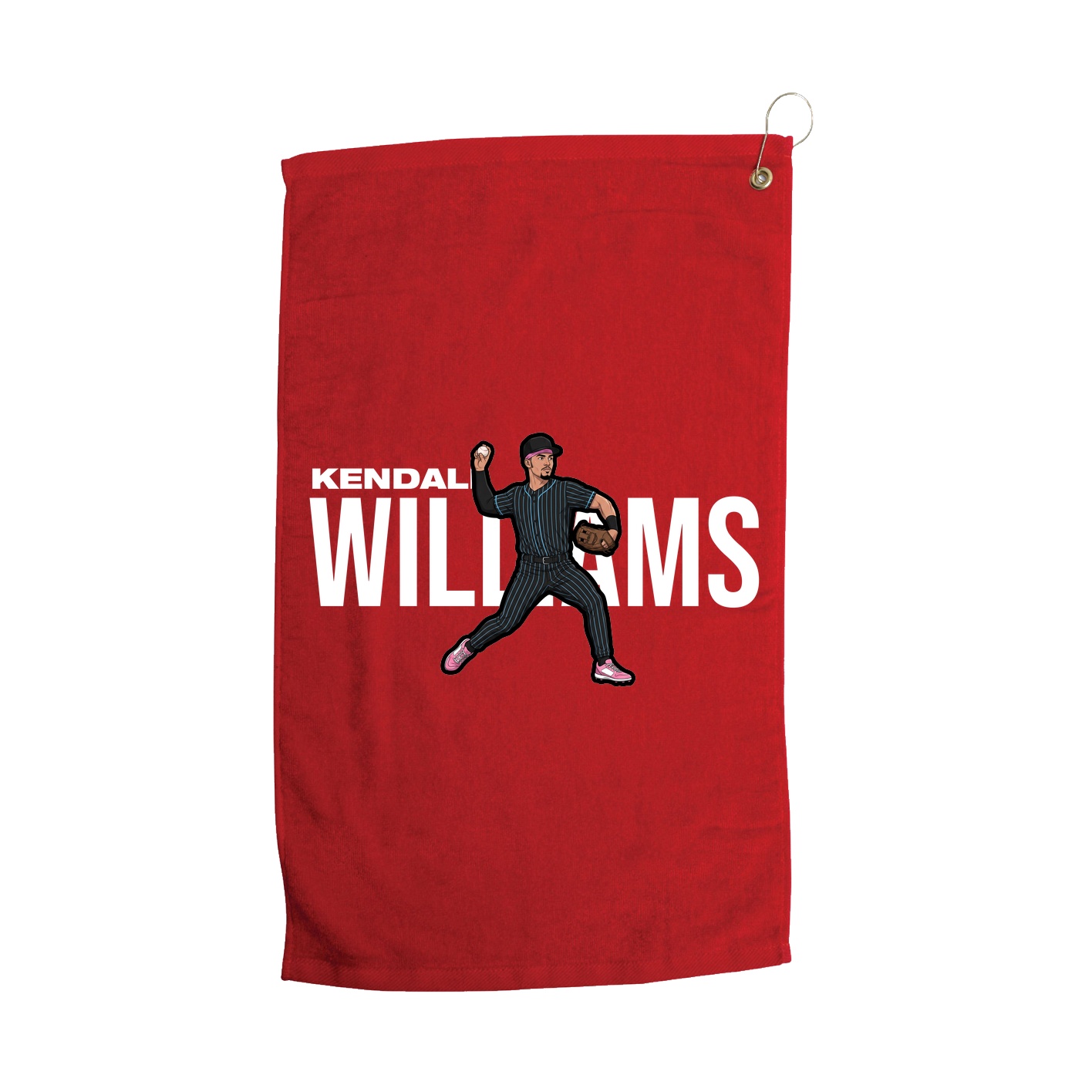 Golf Towel — Player Name in Red