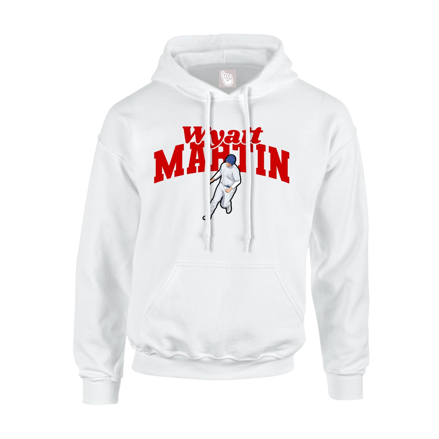 Hoodie — Signature Arch in White