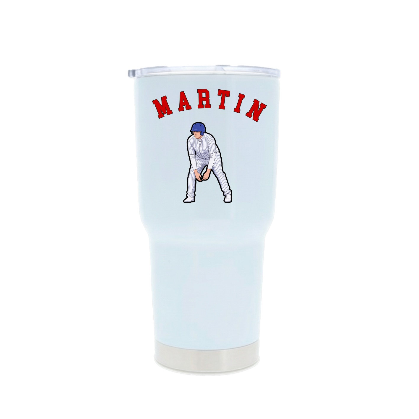 30oz Stainless Steel Tumbler — Shirsey Arch in White