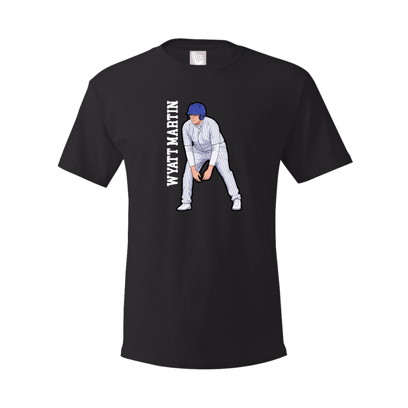 Tee — Name Vertical in Black