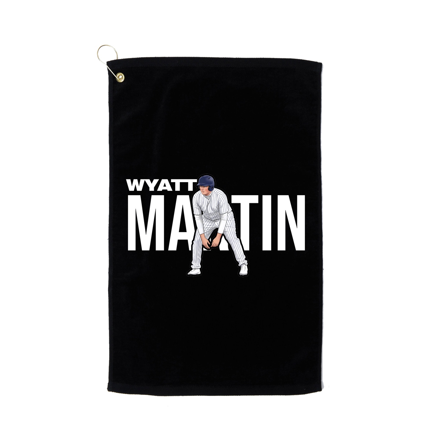 Golf Towel — Player Name in Black