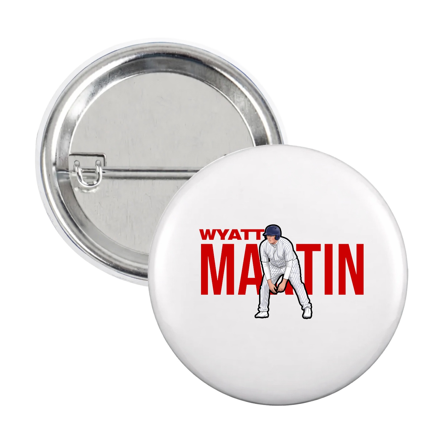Game Day Button — Player Name in White